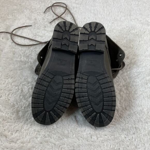 Rock and Candy Spray Paint lace accent combat Moto boots, size 8 - Picture 7 of 10